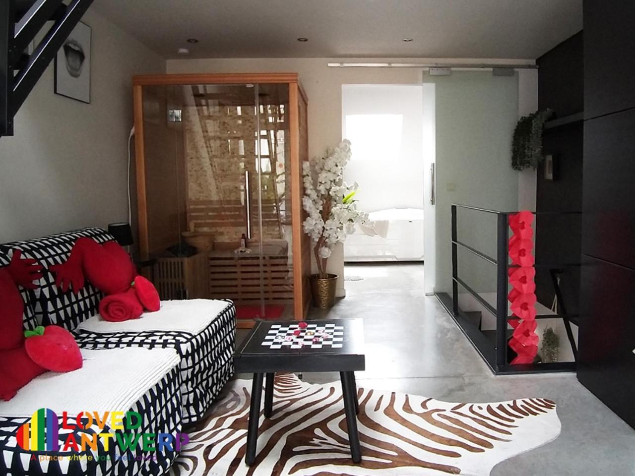 Apartmán Wellness Loft With Sauna, Jacuzzi, Roof Terrace & Amazing View Antverpy Exteriér fotografie
