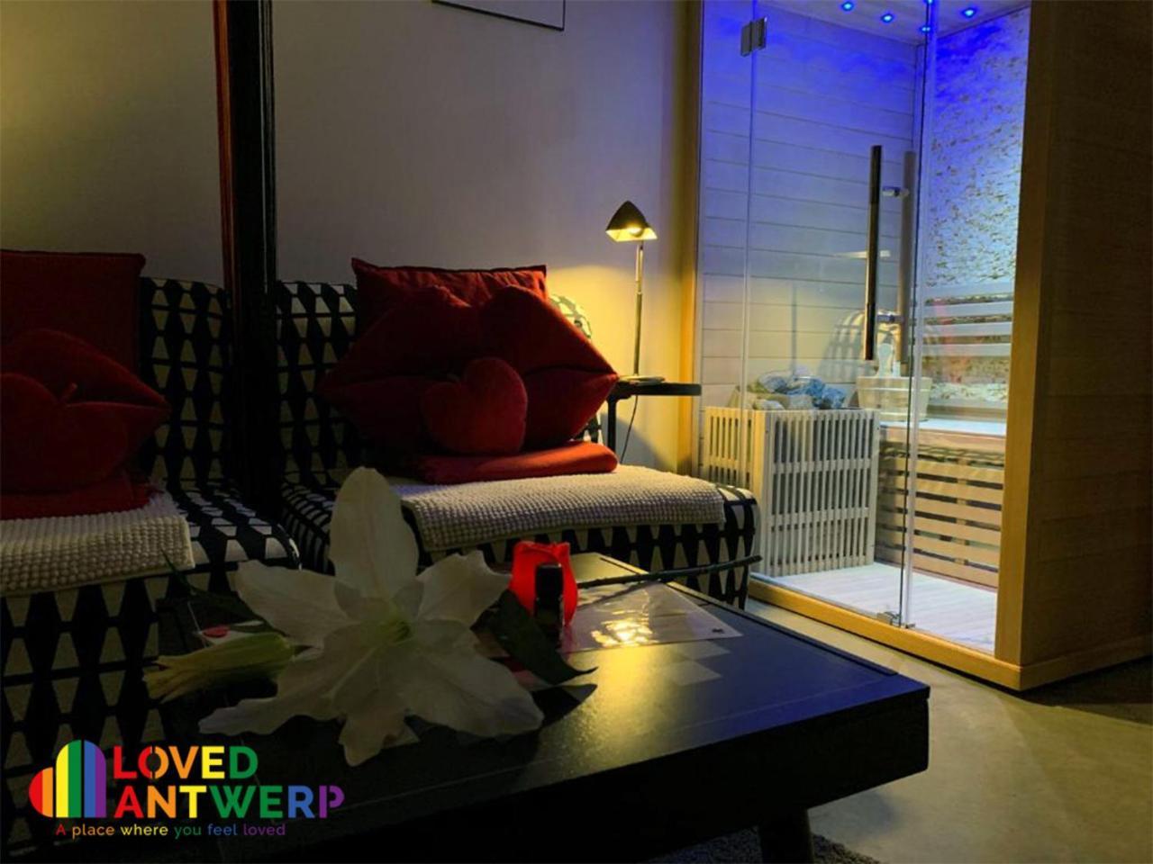 Apartmán Wellness Loft With Sauna, Jacuzzi, Roof Terrace & Amazing View Antverpy Exteriér fotografie