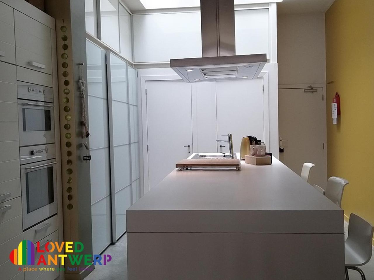 Apartmán Wellness Loft With Sauna, Jacuzzi, Roof Terrace & Amazing View Antverpy Exteriér fotografie
